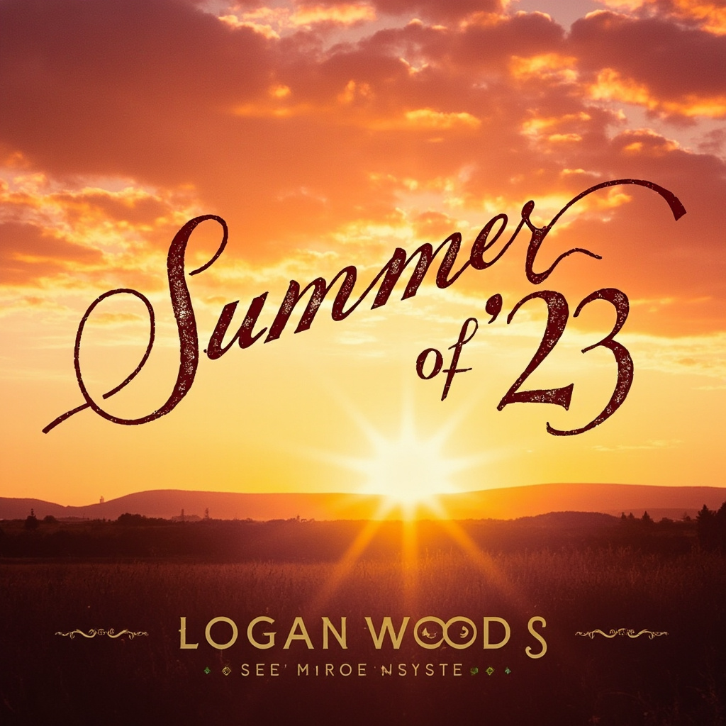 A sunset background with Summer Of 23 song Album Cover