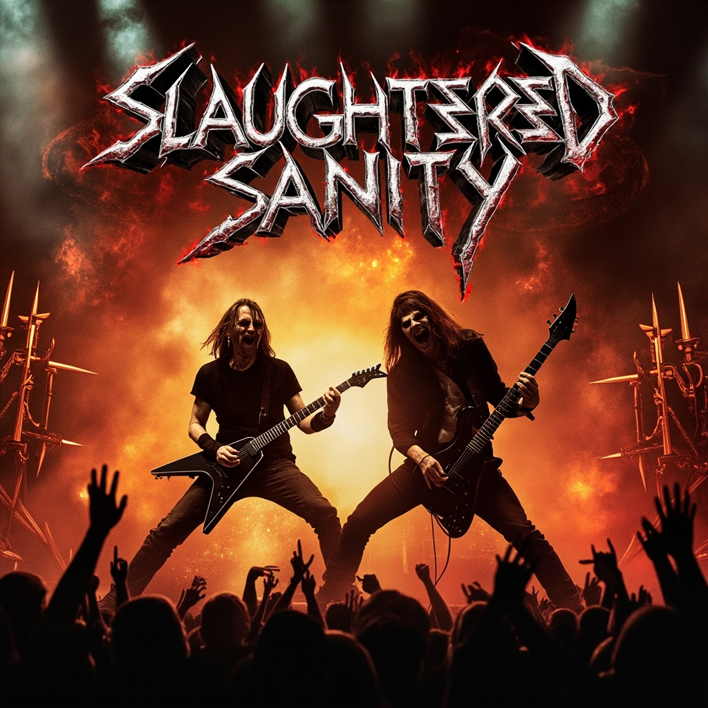 Design a heavy metal album cover showing a Album Cover