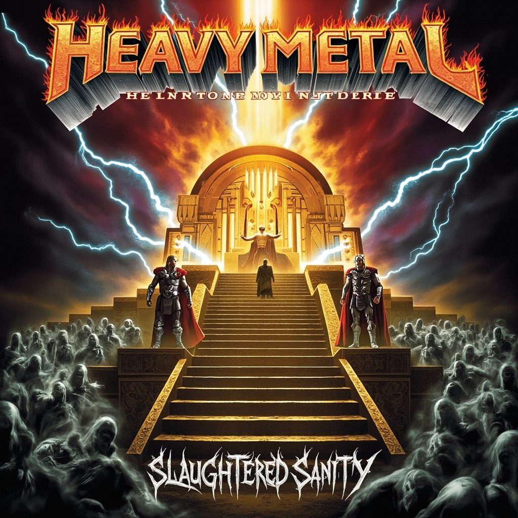 Design a heavy metal album cover showing the Album Cover