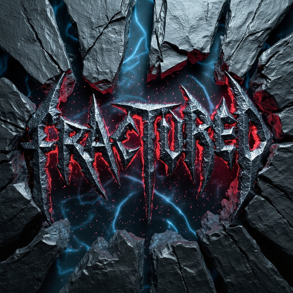 Rock album cover titled fractured Album Cover