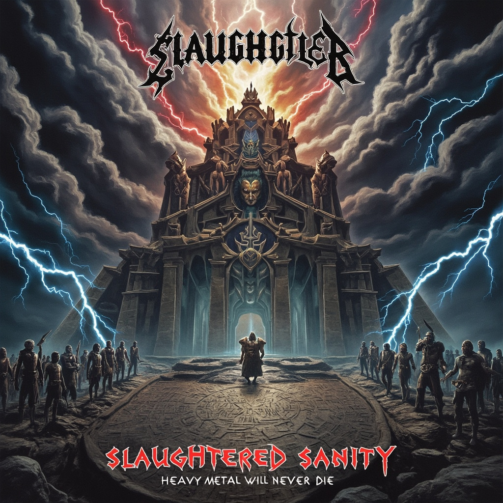 Design a heavy metal album cover showing the Album Cover
