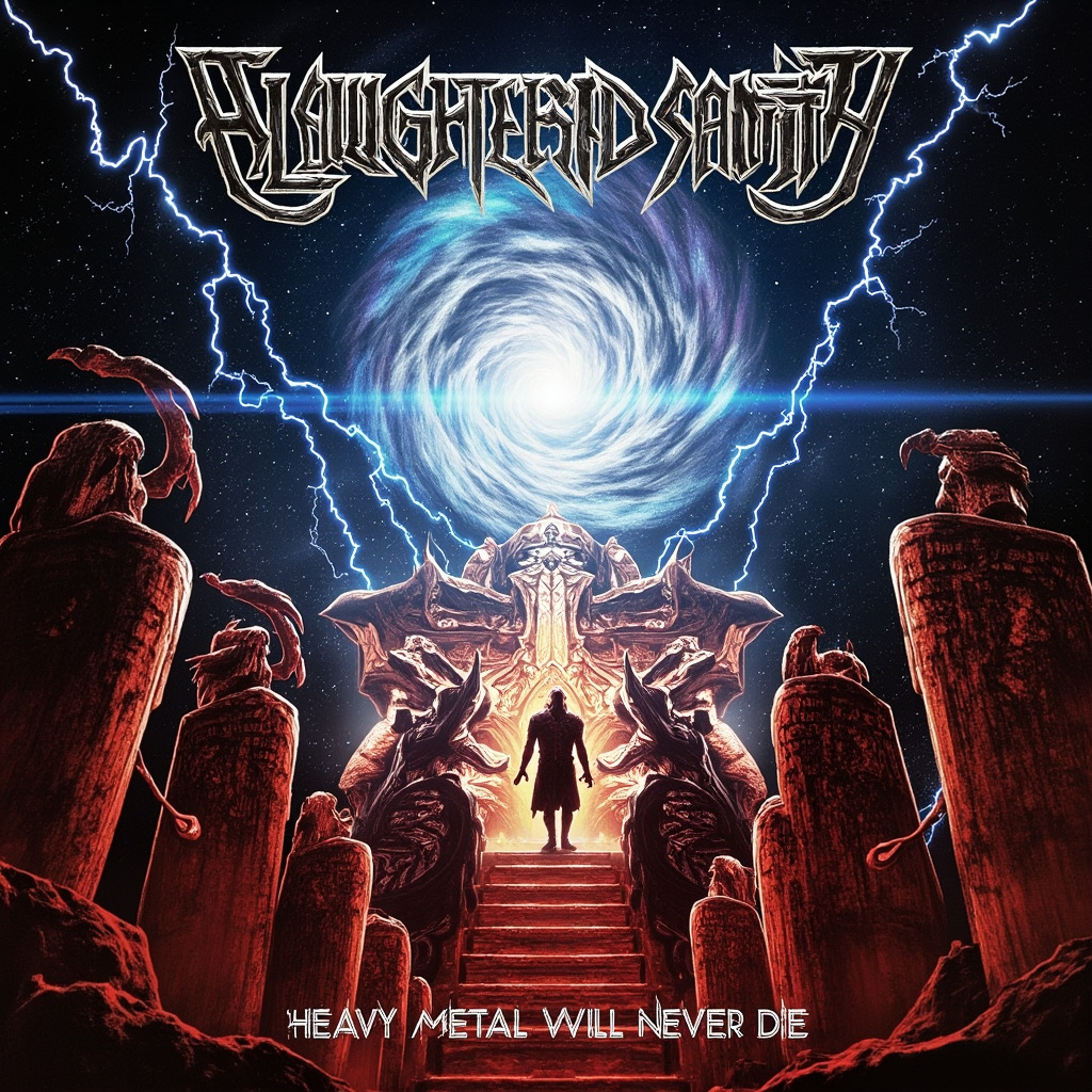 Design a heavy metal album cover showing the Album Cover