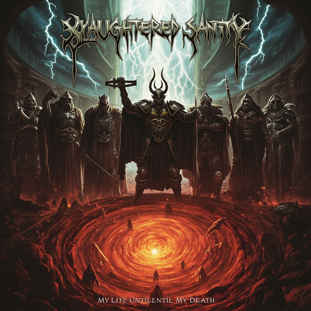 Design a heavy metal album cover showing a Album Cover