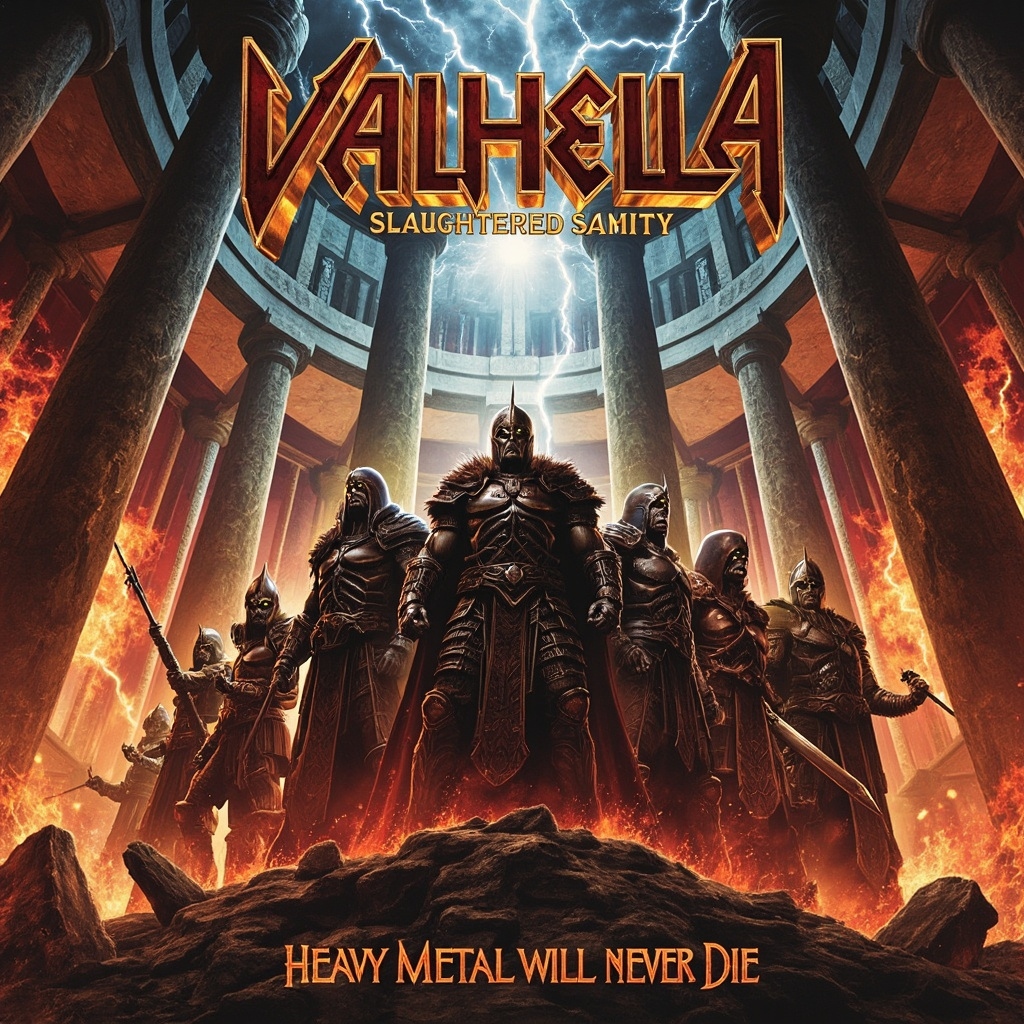 Design a heavy metal album cover showing the Album Cover