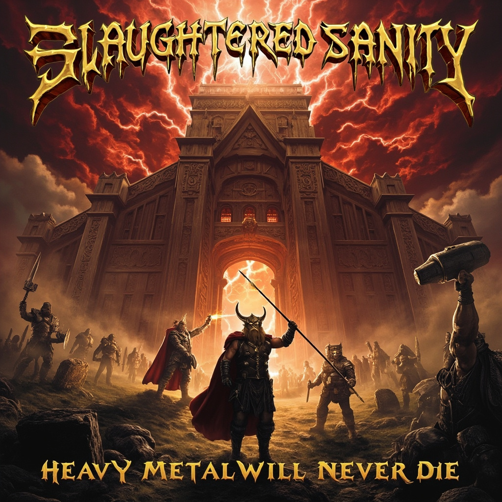 Design a heavy metal album cover showing the Album Cover