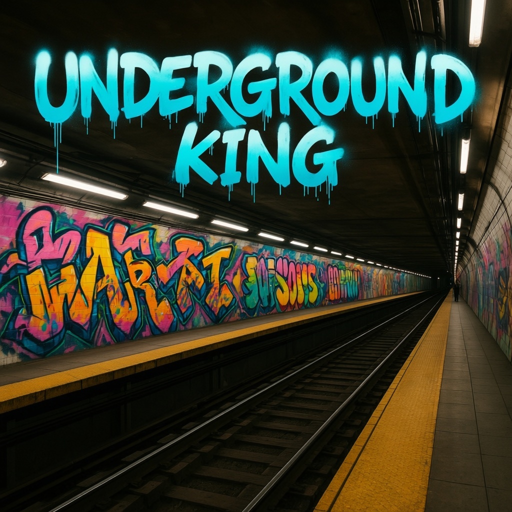 Album Cover Creator for a Hip-Hop Music Artist Featuring Underground Style